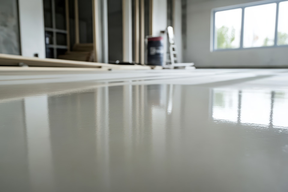 Sol avec un revêtement plastique